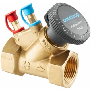 Oventrop - 1062706 - Strangregulierventil HydroCom V PN16 DN20, Rp3/4 IG, HydroPort, EZB