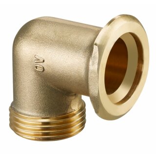 Oventrop - 1359060 - Anschlusswinkel für Kessel- verrohrung, G1 AG x G1 1/2 Pumpenflansch