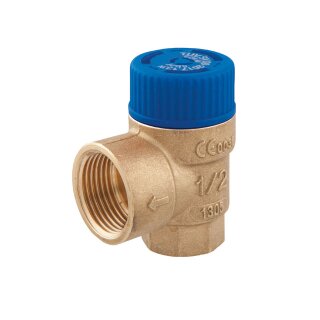 Afriso - 42421 - Membran-Sicherheitsventil MSW G1/2 x G3/4 - 6 bar, Trinkwasser