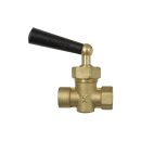 Afriso - 63001 - Manometer-Absperrhahn G1/4 MxM, Messing,...