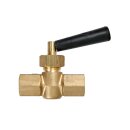 Afriso - 63005 - Manometer-Absperrhahn G1/2 MxM, Messing,...