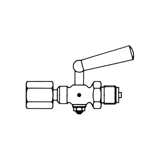 Afriso - 63024 - Manometer-Absperrhahn G1/2 drehbare MxZ, Messing, PN16 PF