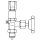 Afriso - 63048 - Manometer-Absperrventil DIN 16270 Form B, G1/2, Edelstahl 316Ti, PN400