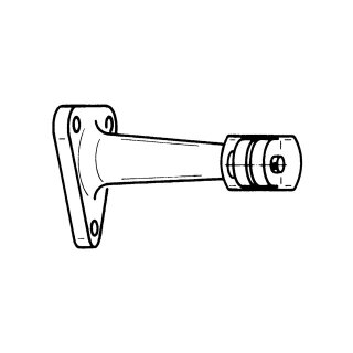 Afriso - 63077 - Messgerätehalter 26mm x 60mm Aluminium