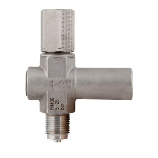 Afriso - 63144 - Überdruckschutzvorrichtung 240-400 bar, Edelstahl 316Ti