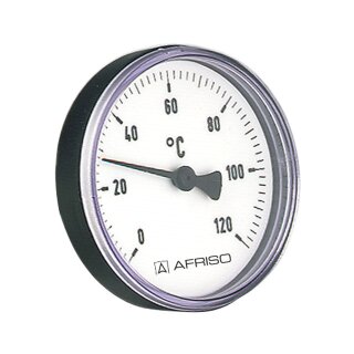 Afriso - 63704 - Bimetall-Thermometer BiTh 63 K 0/120C 40mm G1/2B o.PTFE ax Kl.2