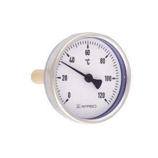 Afriso - 63814 - Bimetall-Thermometer BiTh 100 ST 0/120C 150mm G1/2B ax Kl.2