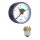 Afriso - 63919 - Heizungsmanometer HZ 80 0/4bar 1/4 m.PTFE ax Kl.2,5 m.Ventil,EK