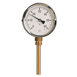 Afriso - 64048 - Bimetall-Thermometer BiTh 63 ST 0/120C 63mm G1/2B rad Kl.2