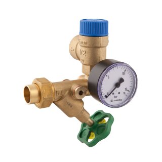 Afriso - 77978 - Wassersicherheitsgruppe WSG 75/8 Sicherheitsventil 8 bar