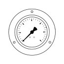 Afriso - 85062231 - Rohrfeder-Standardmanometer RF50...