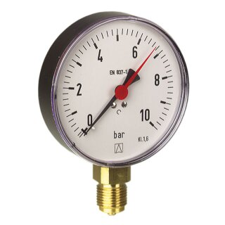 Afriso - 85223201 - Rohrfeder-Standardmanometer RF100 0/400bar G1/2B rad Kl.1,6 D201