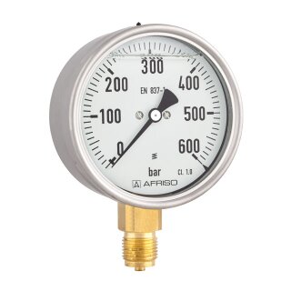 Afriso - 85223831 - Rohrfeder-Glyzerinmanometer RF100Gly 0/400bar G1/2B ax Kl.1,0 D831