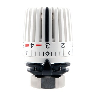 Afriso - 360 002.100 - Thermostat-Regelkopf 323 N mit 0-Stellung weiß/schwarz M30x1,5
