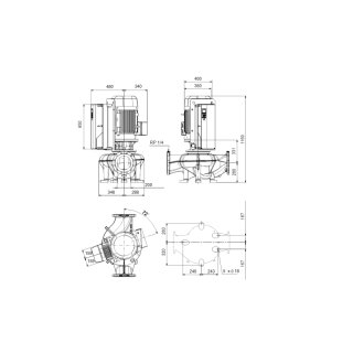 Grundfos  - 92843565 - Trockenläuferpumpe TPE 200-240/4 NCA-F-A-BQQE-RW3
