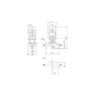 Grundfos  - 93426060 - Trockenläuferpumpe TP 50-90/4 A-F-A-BQQE-EW3