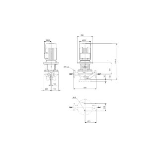 Grundfos  - 93428406 - Trockenläuferpumpe TP 100310/2 A-F-A-BQQE-OW1