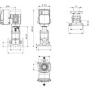 Wilo  - 4122318 - MVIE 7002/2-3/16/E/3-2-2G,DN100,7.5kW  Hochdruck-Kreiselpumpe