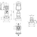 Wilo  - 4122319 - MVIE 7001-3/25/E/3-2-2G,DN100,5.5kW  Hochdruck-Kreiselpumpe