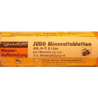 Judo - 8600020 - JUL-Mineraltabletten JUL-H-T 6 Liter
