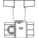 Oventrop - 4208816 - Trinkwasserkugelhahn Optibal TW DN50, 2"IG, Rotguss