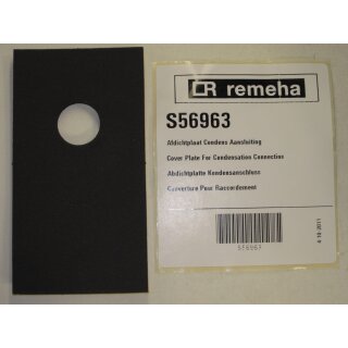 Remeha  - S56963 - Abdichtplatte Kondensanschluss