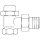 Oventrop - 1027562 - HK-Verschraubung "Combi LR" DN10, 3/8", PN10, Ms, Eck, vernickelt