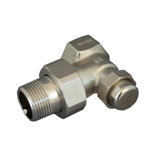 Oventrop - 1027568 - HK-Verschraubung "Combi LR" DN25, 1", PN10, Ms, Eck, vernickelt