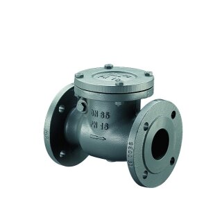 Oventrop - 1073058 - Rückschlagklappe PN16 Grauguss DN300, Flansche nach DIN 2501