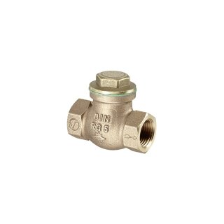 Oventrop - 1075004 - Rückschlagklappe DN15, G 1/2"IG, PN16, Rotguss