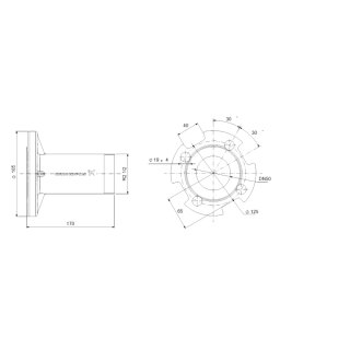 Grundfos - 120125 - Übergangsflansch R2_1/2xDN50 PN16/40 SP - Zubehör für Unterwasserpumpen