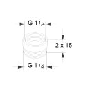 Grundfos - 535040 - Ausgleichsstücksatz A1G1_1/4xG1_1/2 2x15 - Zubehör für Umwälzpumpen