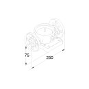 Grundfos - 96449745 - DIN Flansch DN32/25 PN25 EPDM - Zubehör für vert. Kreiselpumpen