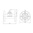 Grundfos - 97686129 - VFI 06-12m3/h DN25 GG 4-20mA EPDM - Durchflusssensor