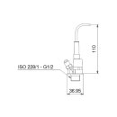 Grundfos - 97747246 - DPI 0-1,6bar G1/2 2x0-10V FKM - Differenzdrucksensor mit Temp.