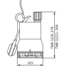 Wilo  - 4145327 - Drain TMR 32/11,Rp11/4,1x230V,0.55kW  Schmutzwasser-Tauchmotorpumpe
