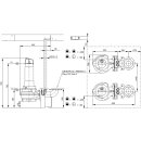 Wilo  - 6065925 - Rexa FIT V08DA-426/EAD0-4-M0015-523-A  Abwasser-Tauchmotorpumpe