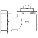 Oventrop - 1641451 - Winkeladapter für Ventil-HK anthrazit, Gewindeanschluss M30x1,5
