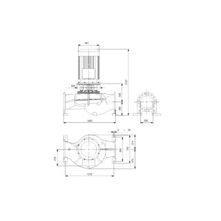 Grundfos - 99087230 - TP300-290/4-A3-F-O-DAQF PN25 3x400V - Trockenläuferpumpe