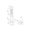 Grundfos - 99050537 - CRNE1-23 HS-P-GI-E-HQQE 3x400V 6kW...