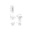 Grundfos - 99050554 - CRNE1-23 HS-FGJ-GI-E-HQQE 3x400V 7,5kW - Vertikale Kreiselpumpe