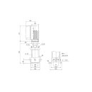 Grundfos - 98390033 - CRE5-4 AN-A-A-E-HQQE 1x230V 1,1kW - Vertikale Kreiselpumpe