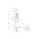Grundfos - 98390168 - CRNE5-4 AN-P-G-V-HQQV 1x230V 1,1kW - Vertikale Kreiselpumpe