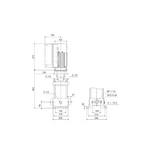 Grundfos - 98390768 - CRE20-01 AN-A-A-E-HQQE 3x400V 2,2kW - Vertikale Kreiselpumpe