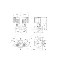 Grundfos - 98417149 - TPE2D50-180-N-A-F-A-BQQE PN16 3x400V - Elektr. ger. Trockenläuferpumpe