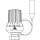 Oventrop - 1011565 - Thermostat "Uni XH" 7-28 C, 0 * 1-5, Fernfühler 2 m, weiß