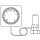 Oventrop - 1012295 - Thermostat "Uni FH" 7-28 C, 0 * 1-5, Fernverstellung 2m