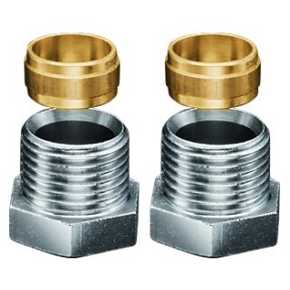 Oventrop - 1016853 - Klemmringverschraubungen (Satz) für Verbindungsrohr 1/2"x15mm