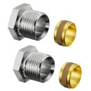 Oventrop - 1016853 - Klemmringverschraubungen (Satz) für Verbindungsrohr 1/2"x15mm