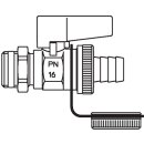 Oventrop - 1033313 - Kugelhahn"Optiflex",DN10,3/8"AG mit Schlauchver.u.Verschlusskappe, Ms